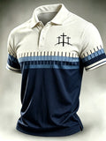 Men's Faith Cross-Print Short-Sleeve Polo Shirt