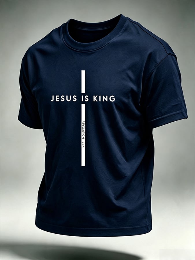 Men's Faith  Print Round Neck T-shirt