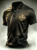 Men's Faith Cross-Print Short-Sleeve Polo Shirt