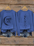 Women's Halloween Salem 1692 They Missed One Print Sweatshirt