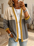 Women's Vintage-Style "Faith" Print Cardigan