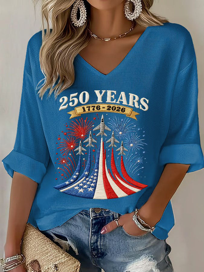 Women's Independence Day 250th Anniversary Printed Top