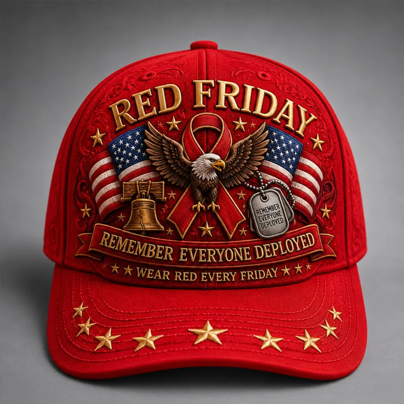Red Friday Art Print Baseball Cap