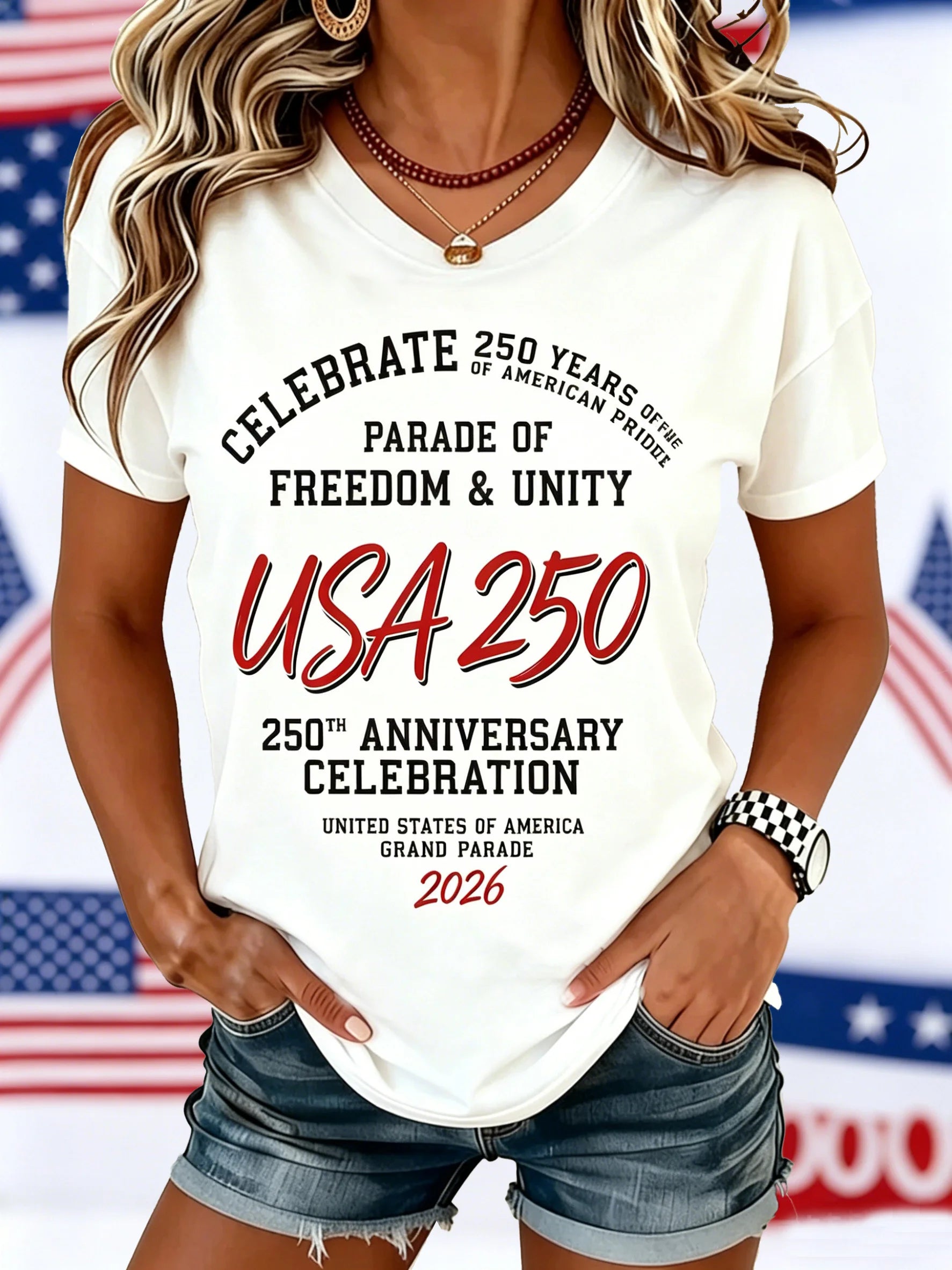 Women's Casual Text Letters Crew Neck Short Sleeve T-shirt