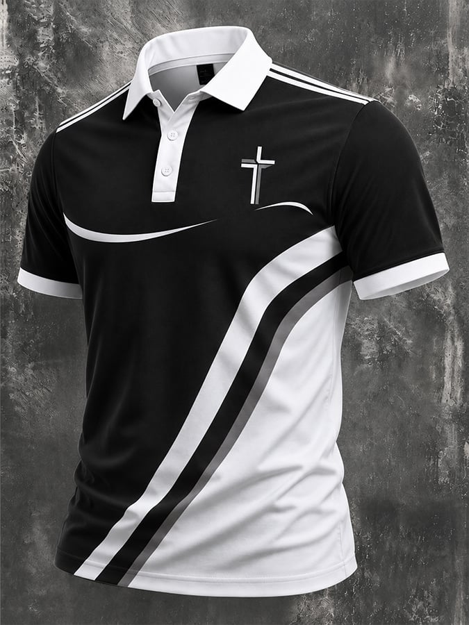 Men'S Casual "Faith" Print T-Shirt