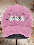 Cute Cat Animal Print Vintage Baseball Cap