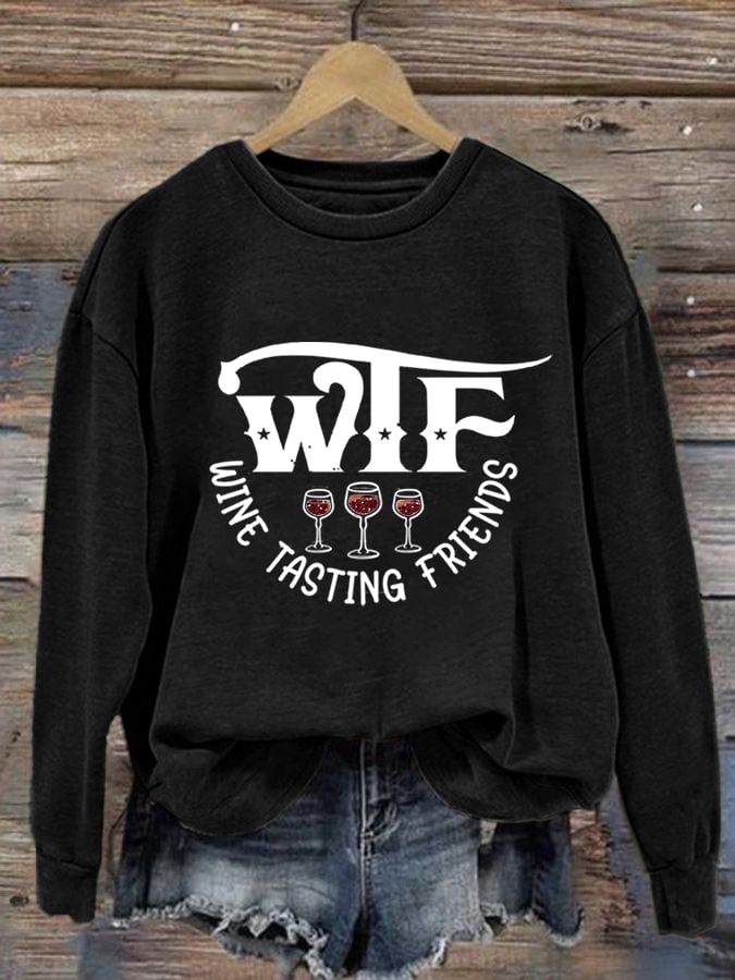 Women'S Wtf Printed Sweatshirt