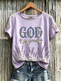 Women's God Is Good Faith Print T-Shirt