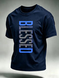 Men's Faith  Print Round Neck T-shirt