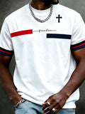 Men'S Casual "Faith" Print T-Shirt