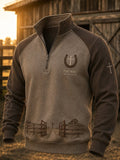 Men'S Casual Faith-Print Sweatshirt