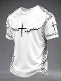Men's Faith Printed Casual T-Shirt
