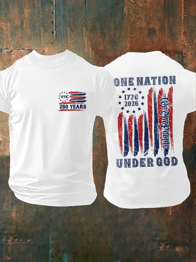 Men's Retro Print Short-Sleeve T-Shirt