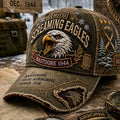 Vintage-style Veteran Print Casual Hat