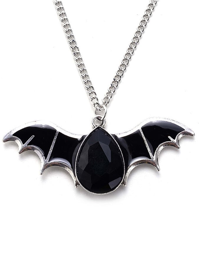 Women's Halloween Bat Pendant Necklace