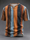 Men's Vintage Faith Faux-Linen T-shirt