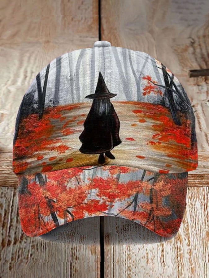 Halloween Witch  Print Baseball Cap