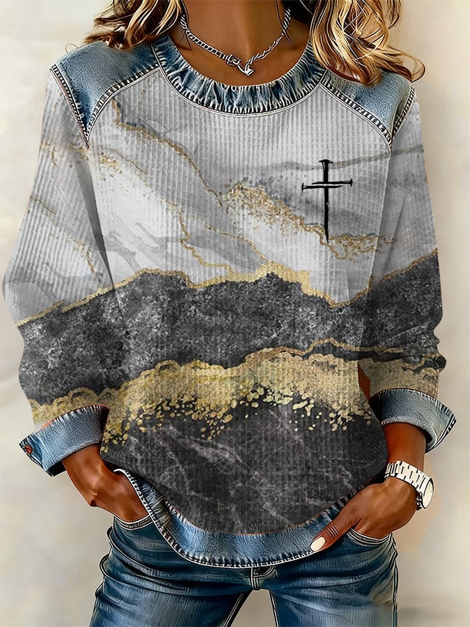 Women's Faith Printed Casual Sweatshirt