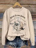 Women's Vintage Halloween Witch  Sweatshirt