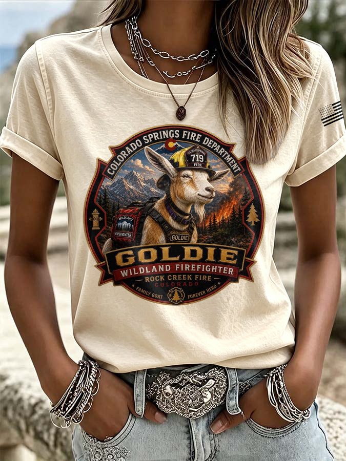 Women'S Retro Colorado Print T-Shirt