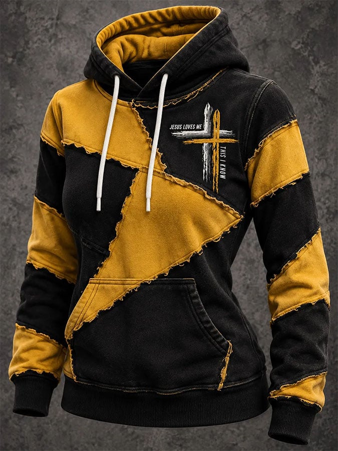 Women's Casual Printed Hooded Sweatshirt