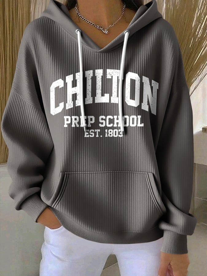 🔥HOT SALE🔥Retro Chilton Prep School Est. 1803 Print Hoodie