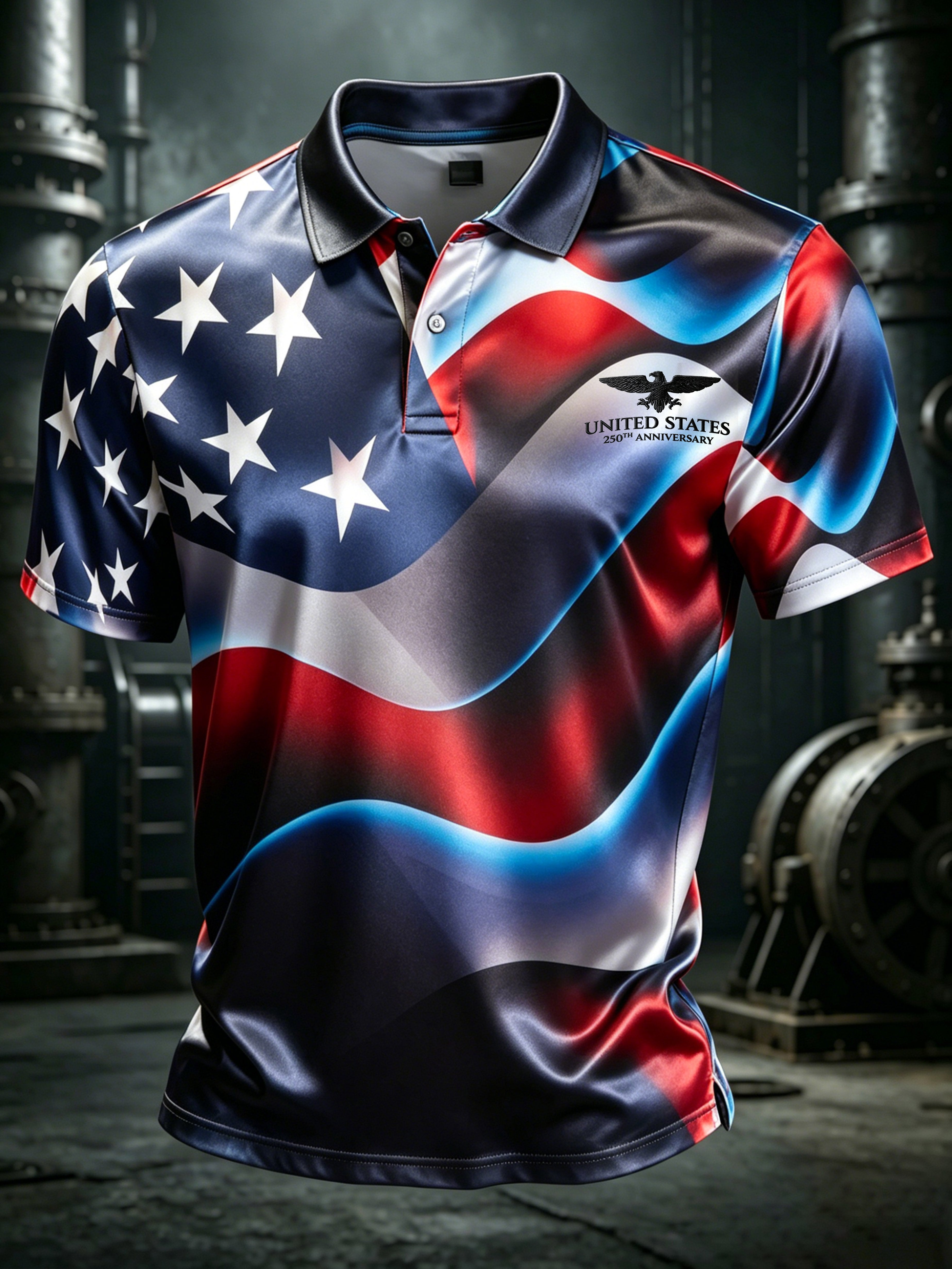 Men's 250th Anniversary Print Business Top