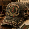 Vintage-style Veteran Print Casual Hat
