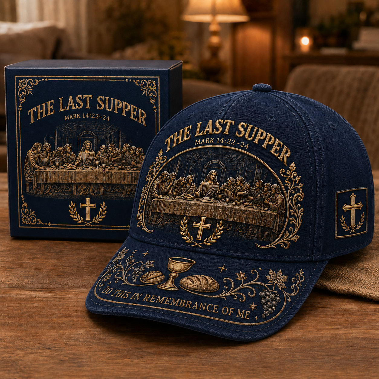 ✝️ The Last Supper Faith Remembrance Cap