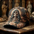 Religious Faith Skull Art Print Casual Cap