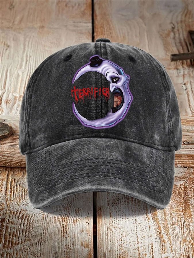 Unisex Halloween Horror Print Hat