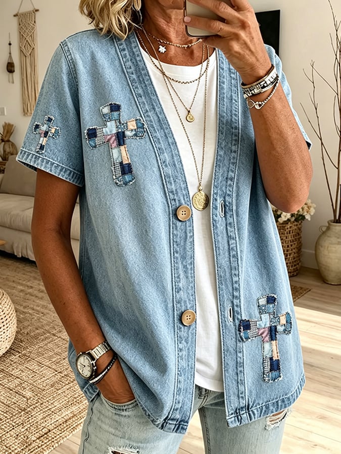 Women's Faith  Print Cardigan