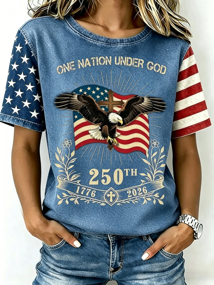 Retro 250th Anniversary Print Women's T-Shirt