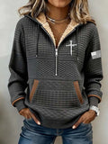 Women's Casual Printed Zipper Sweatshirt