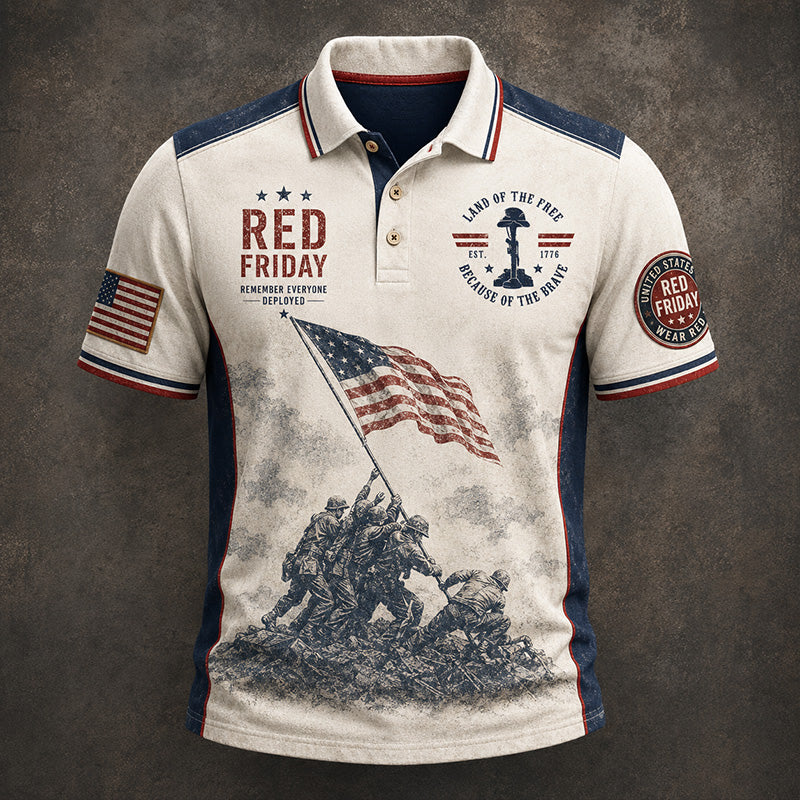 Men's "Red Friday" Commemorative Polo Shirt