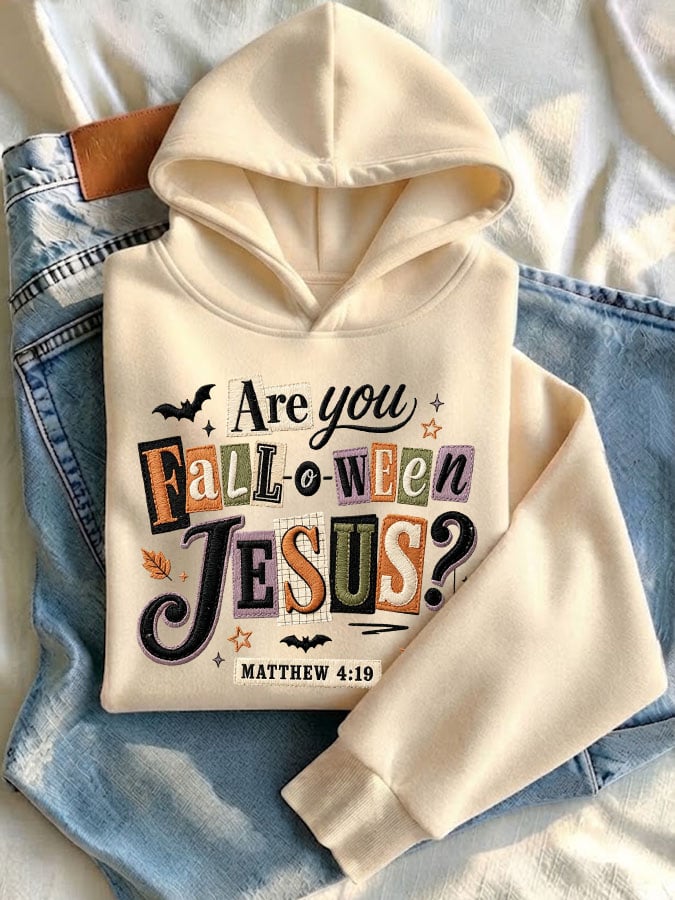 Women's Are You Fall-O-Ween Jesus Print Sweatshirt
