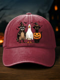 Unisex Halloween print baseball cap
