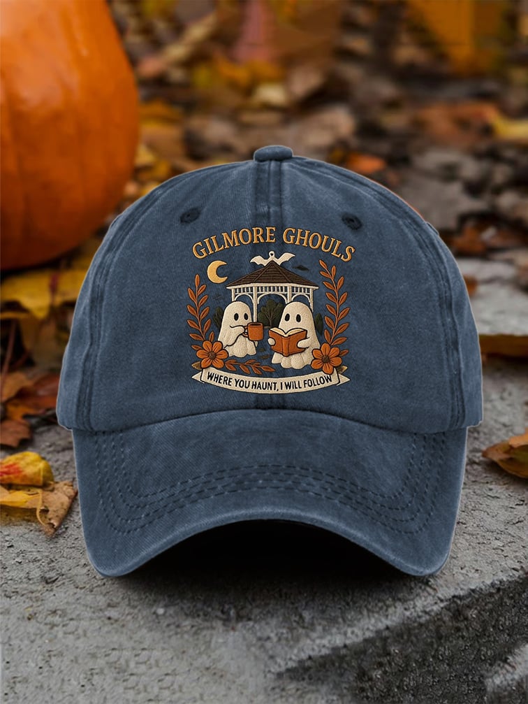 🔥HOT SALE🔥Retro Fall Gilmore Ghouls Where You Haunt, I Will Follow Print Baseball Cap