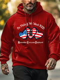 Men's On Fridays We Wear Red Print Hoodie