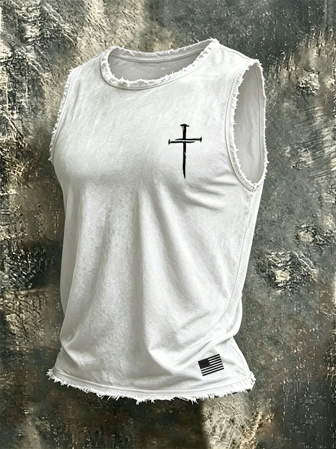 Men'S “Faith”Casual Printed Vest