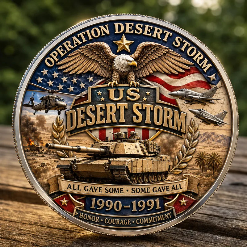 Operation Desert Storm VeteranCommemorative Metal Medal