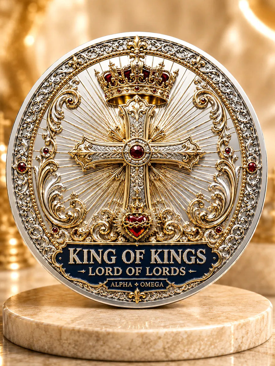 Jesus Is King Commemorative Metal Medal