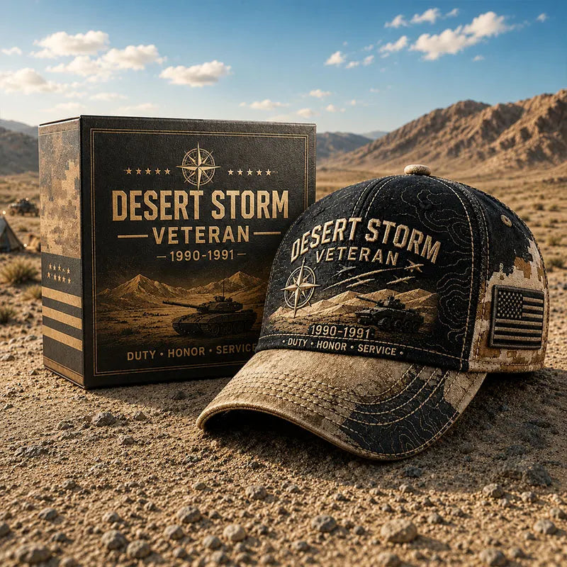 Desert Storm Veteran 1990–1991 Vintage Baseball Cap
