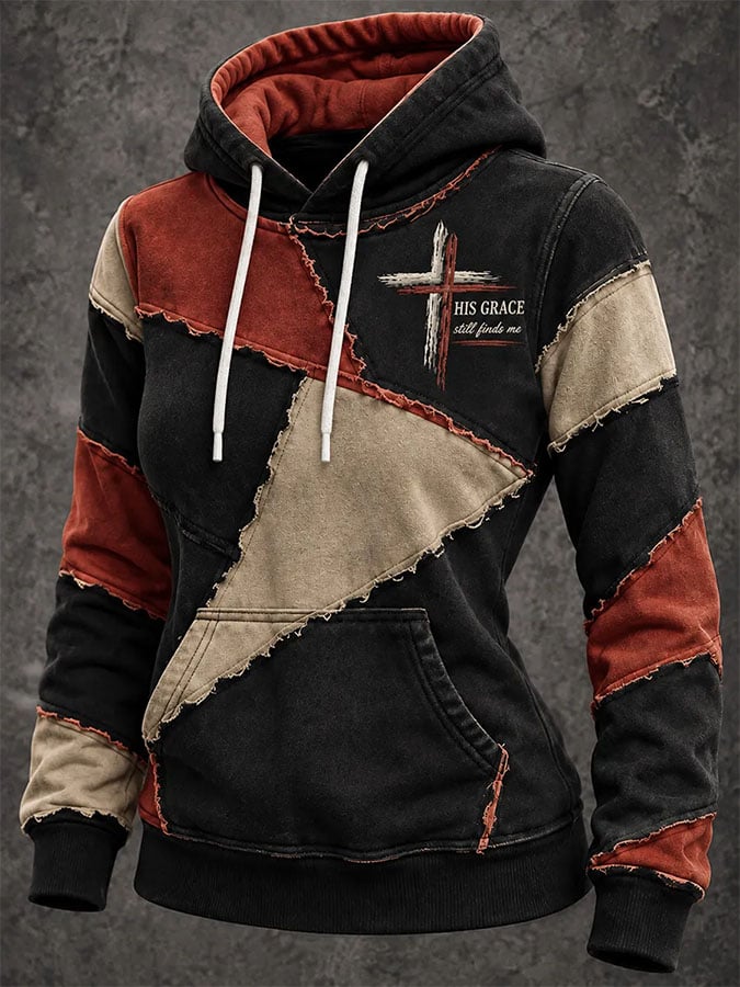 Women's Casual Printed Hooded Sweatshirt