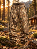Men's Jungle Camouflage Drawstring Pants with Side Pockets