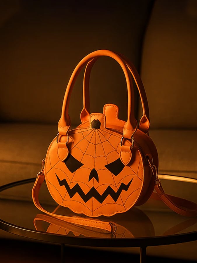 Trick-Or-Treat Leather Handlebag