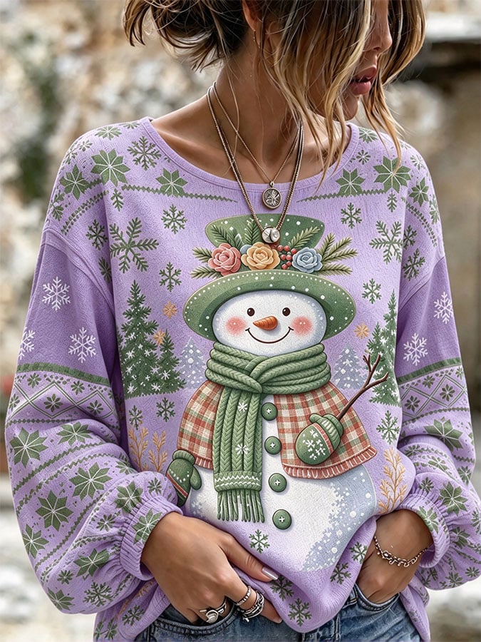Women's Casual Printed Loose Top