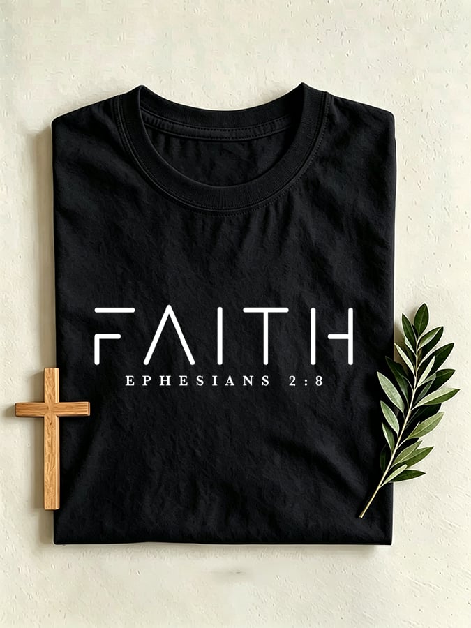 Women's Faith-Print T-Shirt