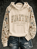 Women’s 'Faith Over Fear' Printed Casual Hoodie