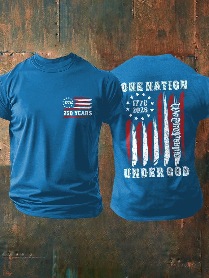 Men's Retro Print Short-Sleeve T-Shirt